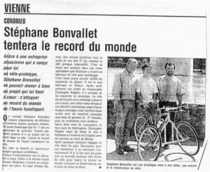 Article consacré au parcours sportif