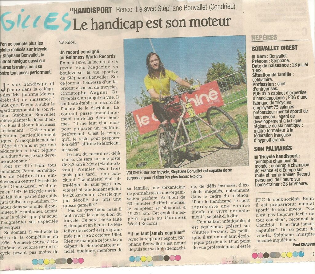article le dauphiné record du recond et world tricyclev 2009