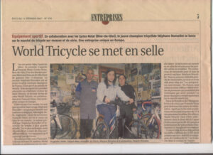 World Tricycle et entrepreneuriat
