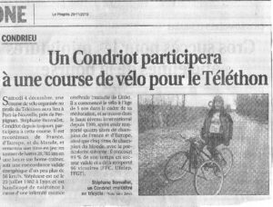 Record du monde de tricycle et Téléthon